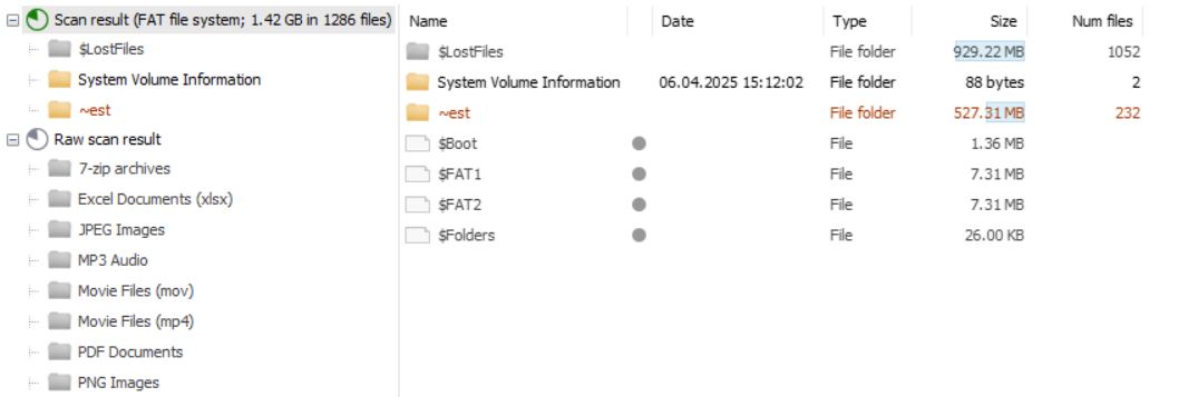 found data with ufs explorer