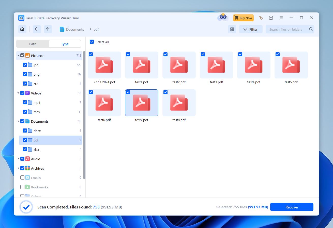 easeus data recovery wizard