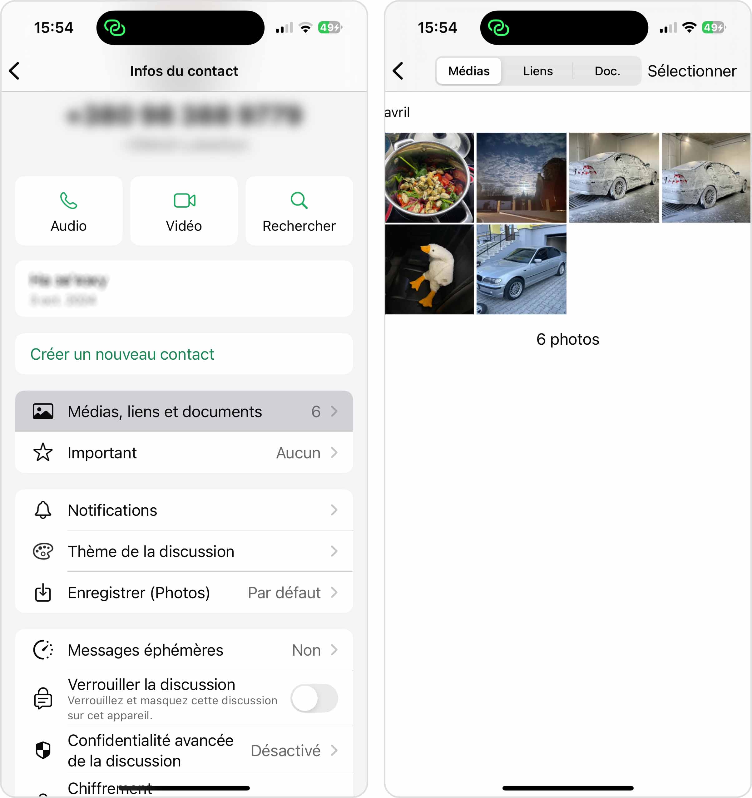 médias WhatsApp
