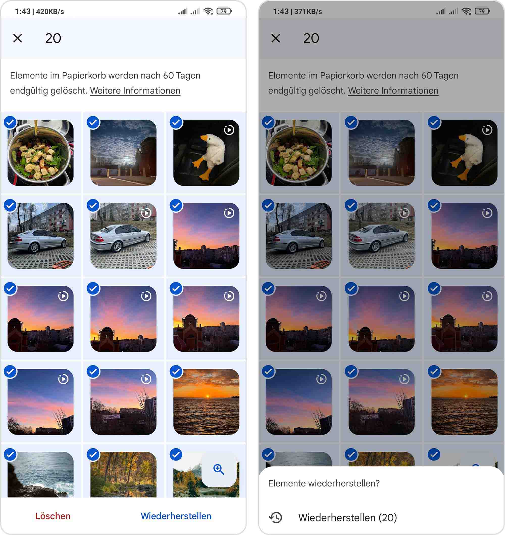 gelöschte Fotos zurückholen