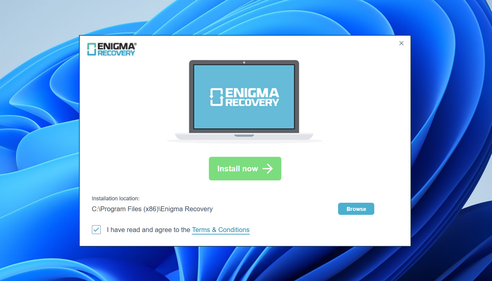 Installieren Sie die Datenwiederherstellungssoftware Enigma für Android