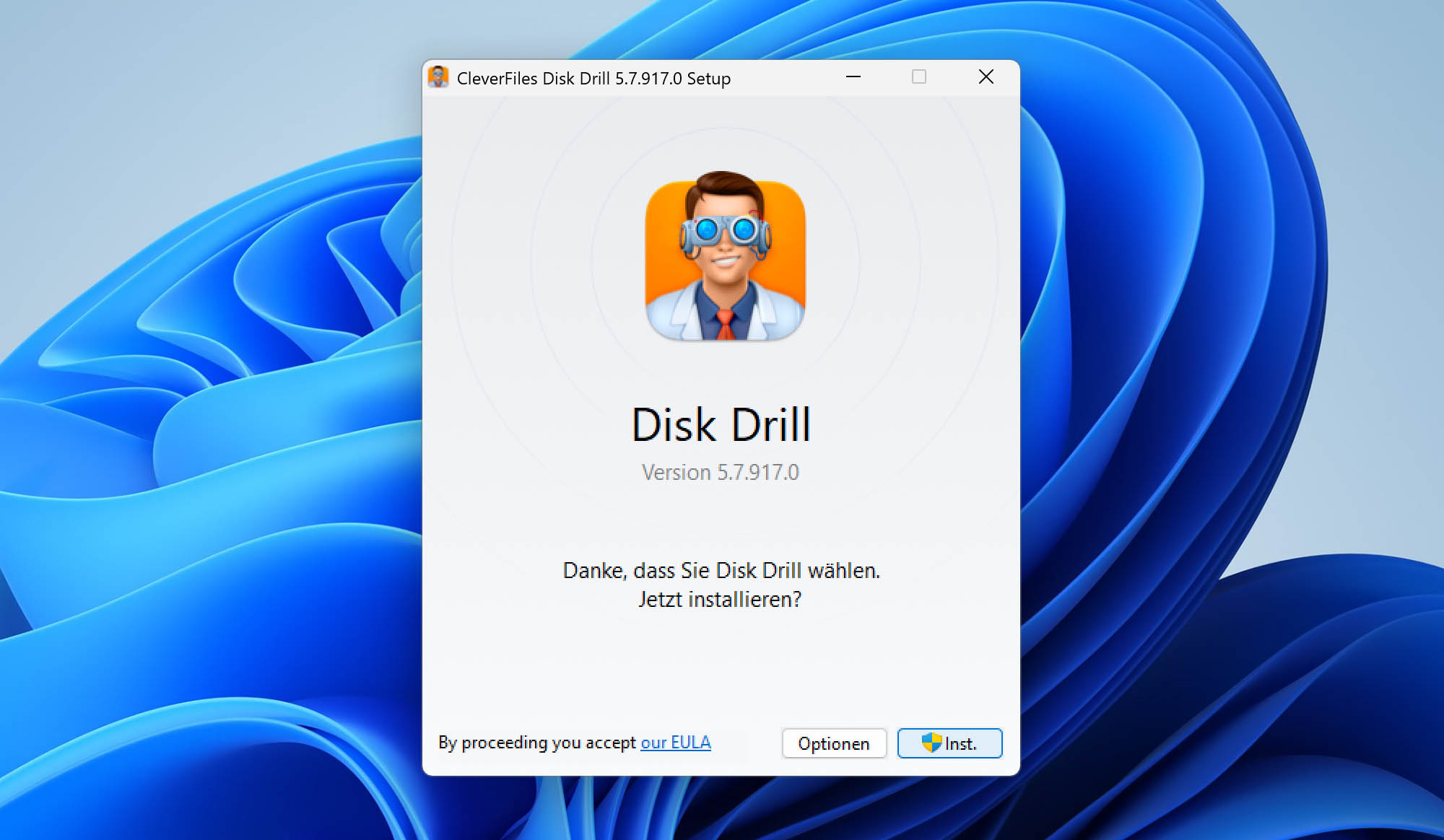 Disk Drill unter Windows installieren