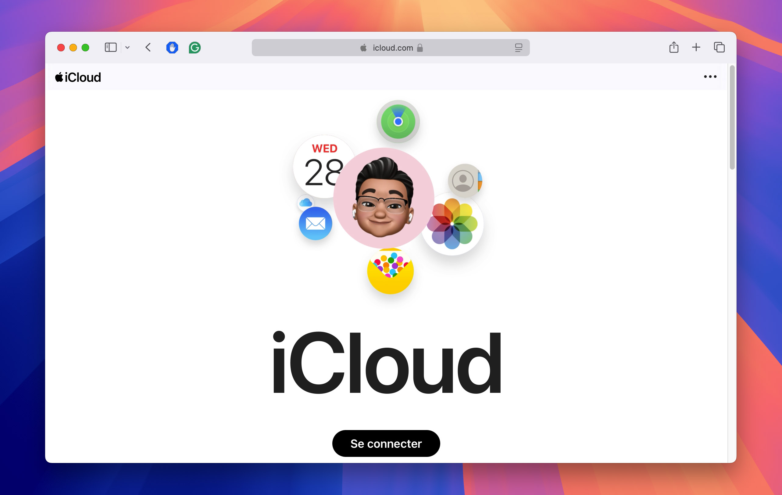 connectez-vous au site Web iCloud