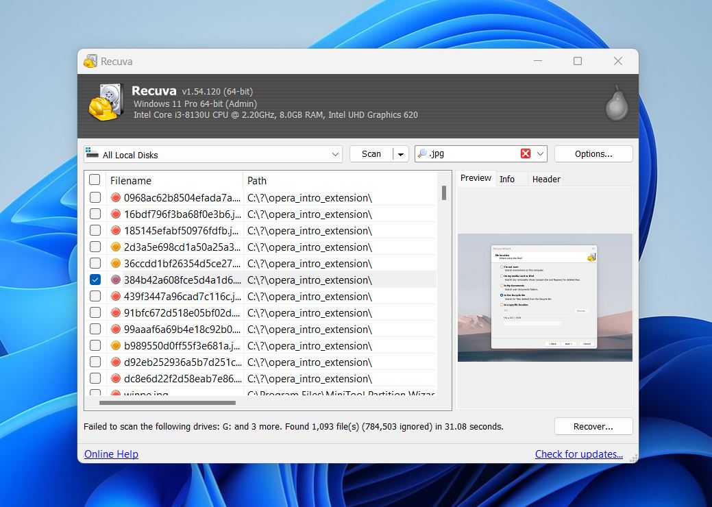 recuva free software