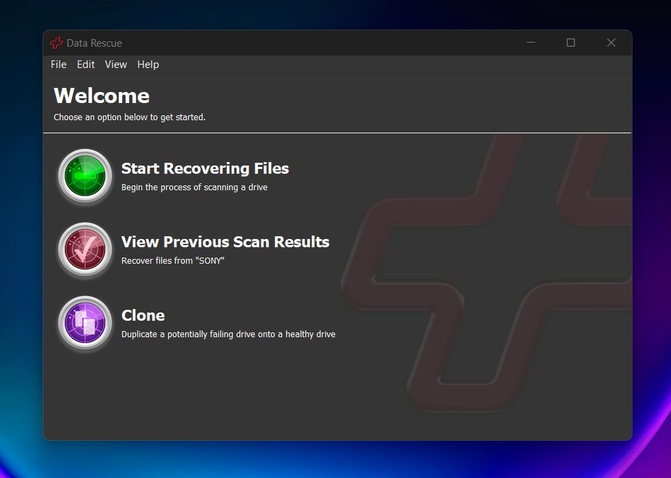 data rescue software