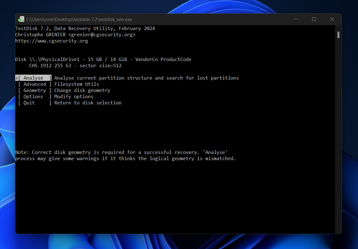 TestDisk