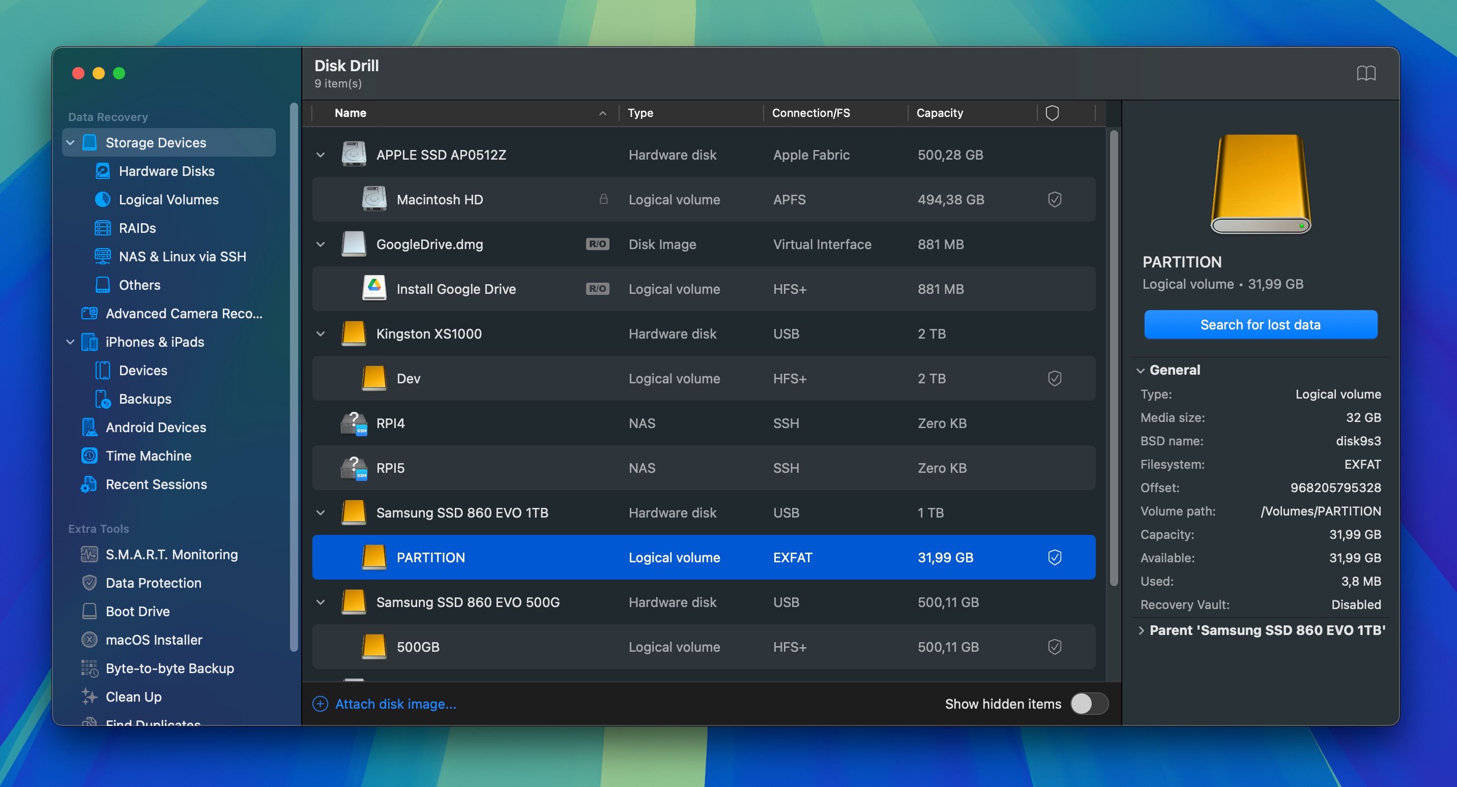 search for lost data formatted hard drive