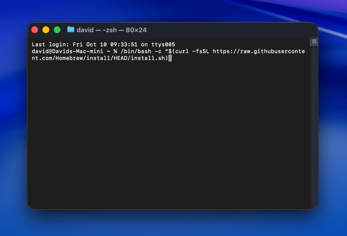 Install Homebrew on Mac Tahoe