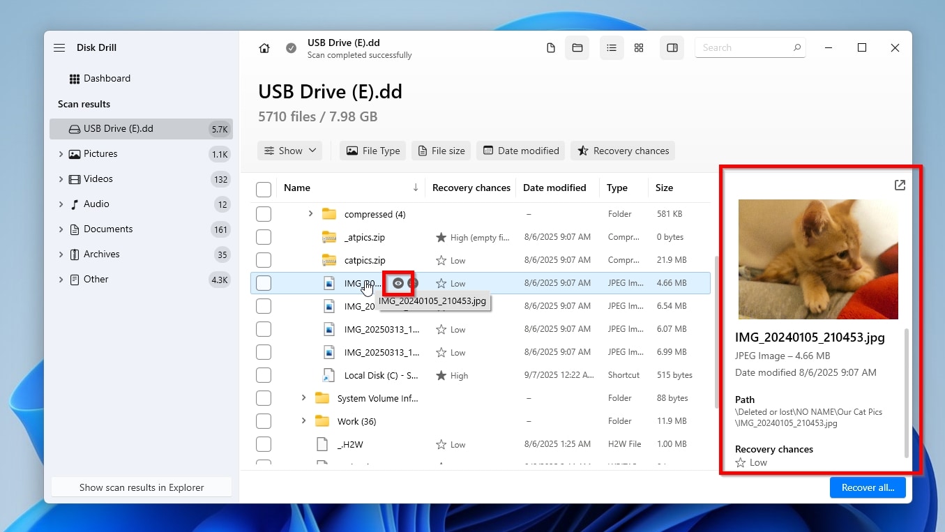 Disk Drill Preview Functionality