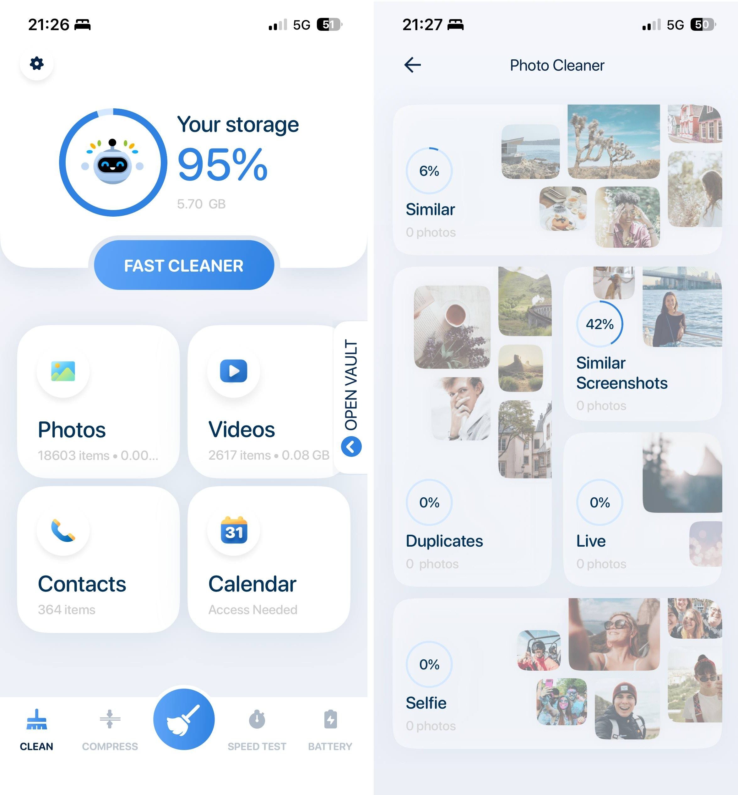 Boost Cleaner - Clean Up Smart app screenshots.