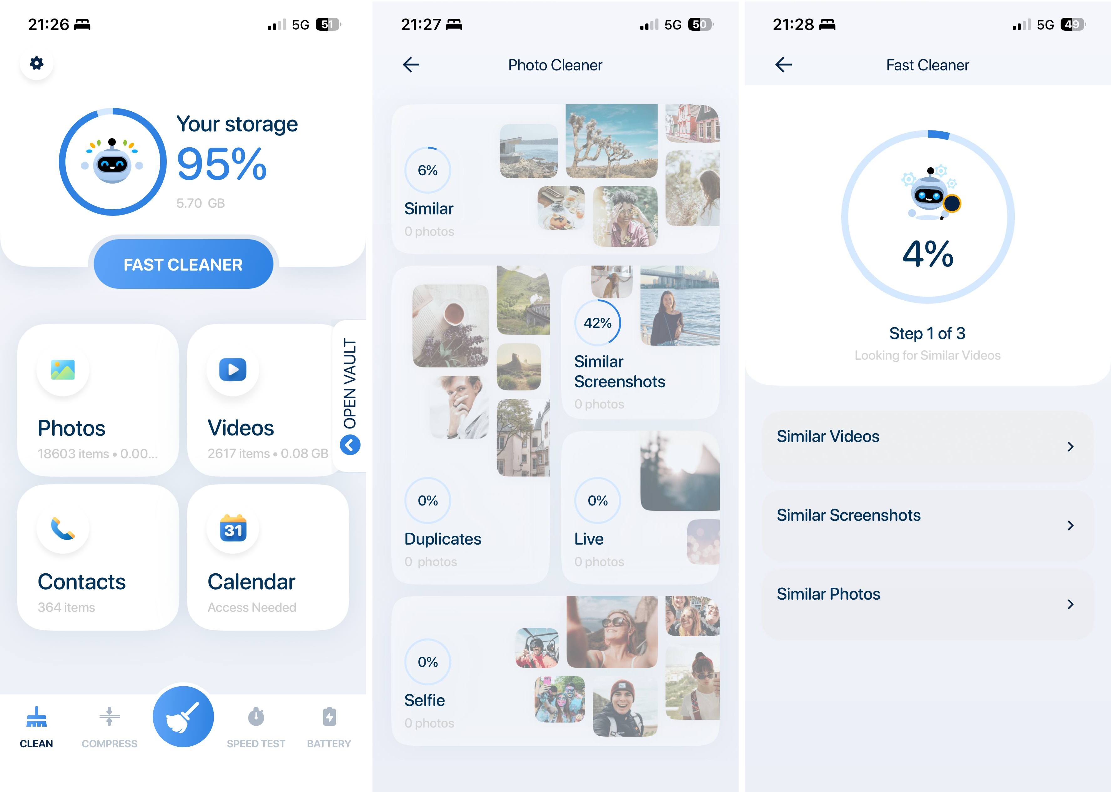 Boost Cleaner - Clean Up Smart app screenshots.