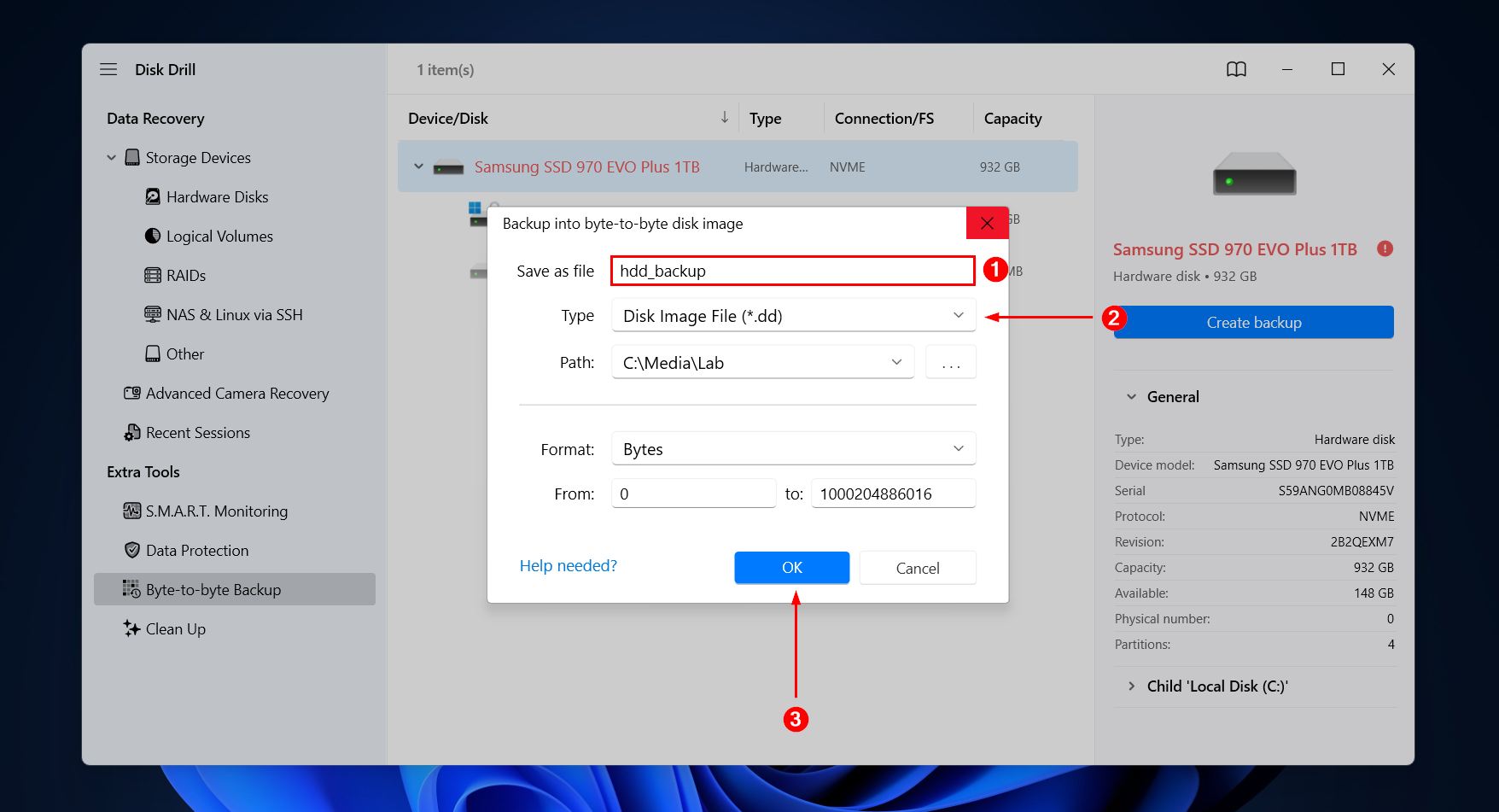 Backup configuration.