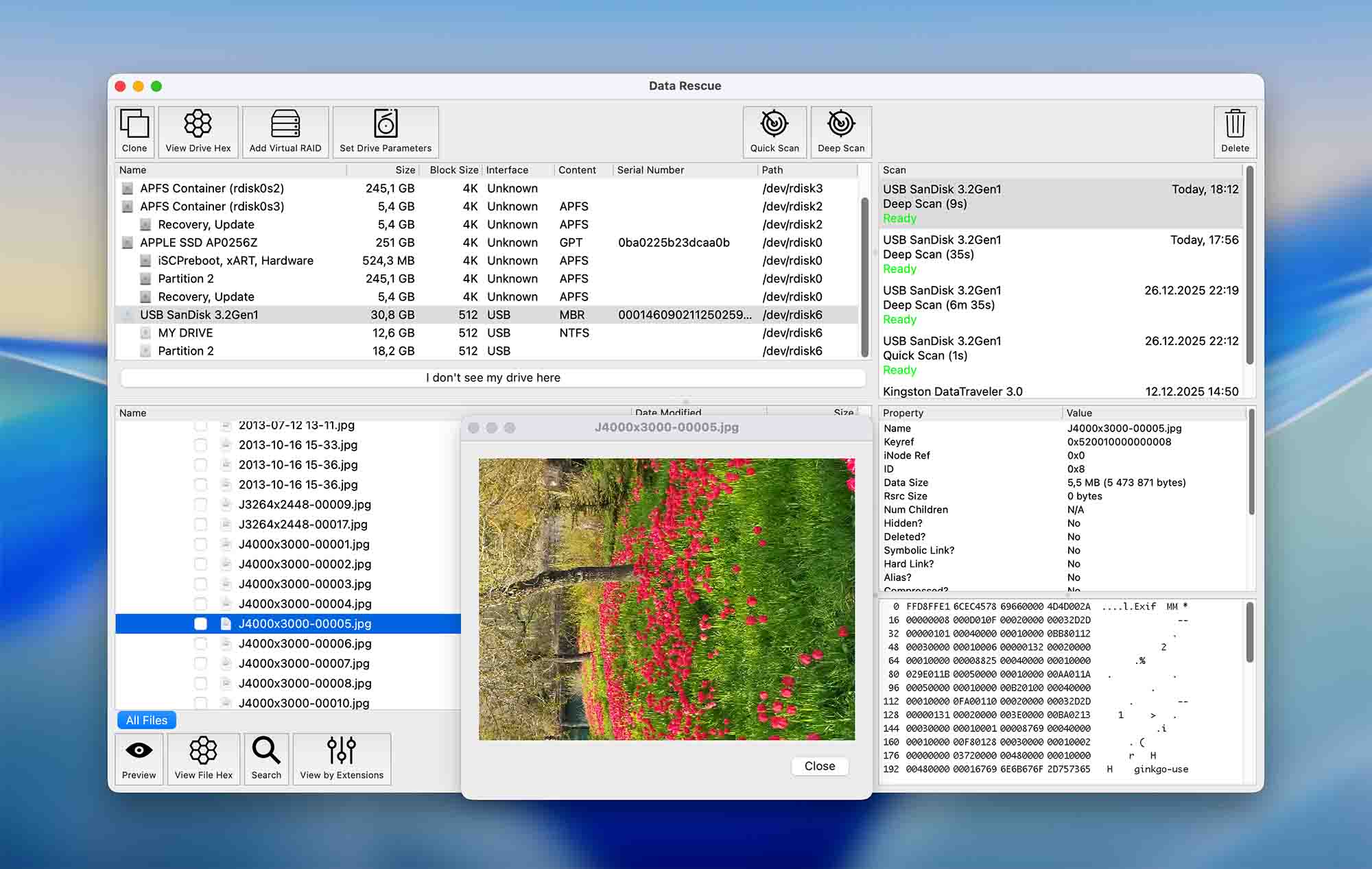 Data Rescue für Mac