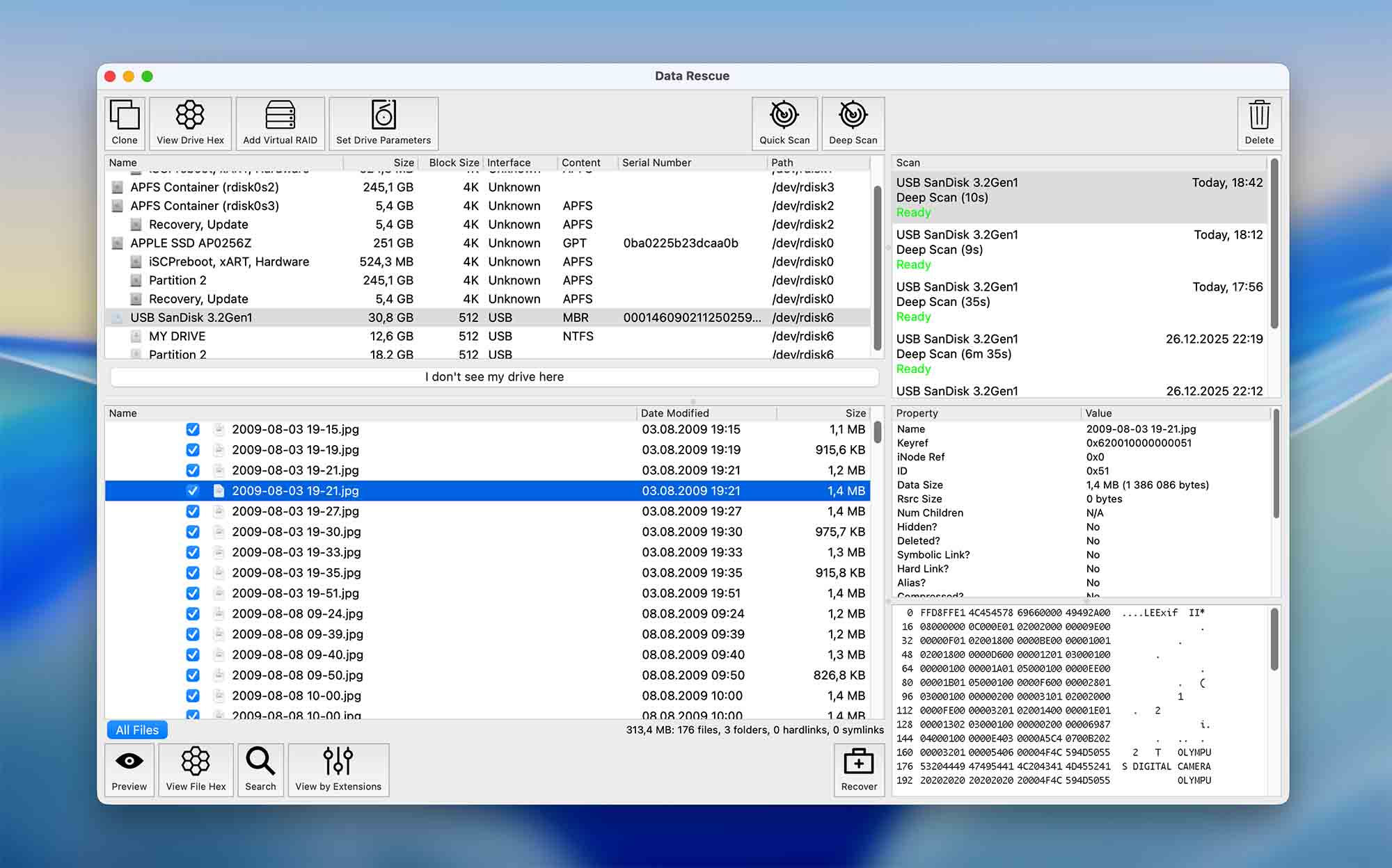 Data Rescue para Recuperar Archivos Mac