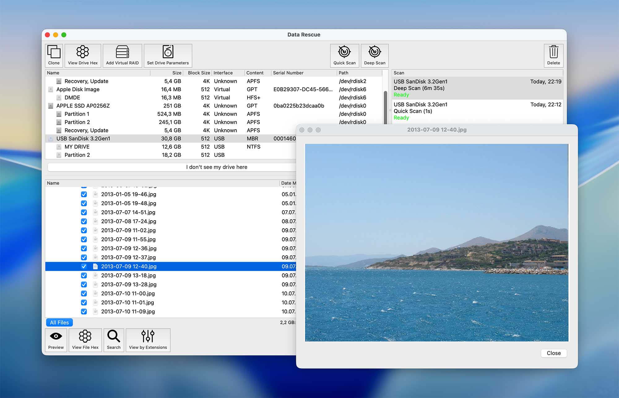 Data Rescue pour Mac