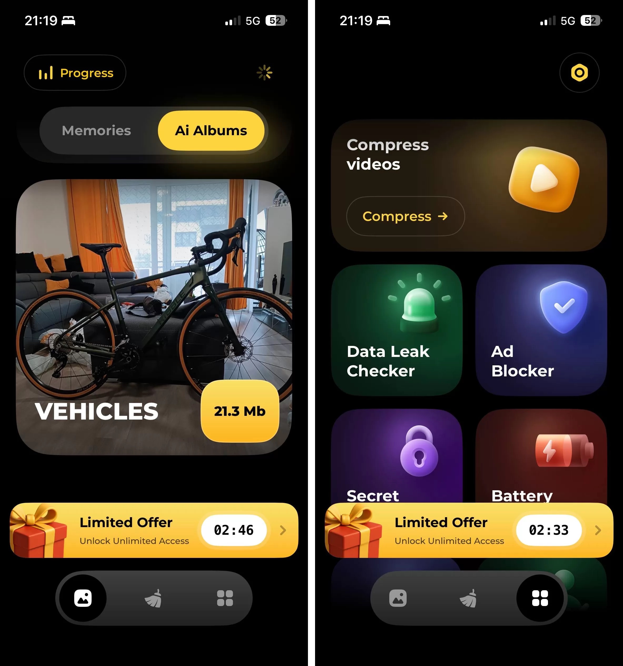 Hyper Cleaner app screenshots.