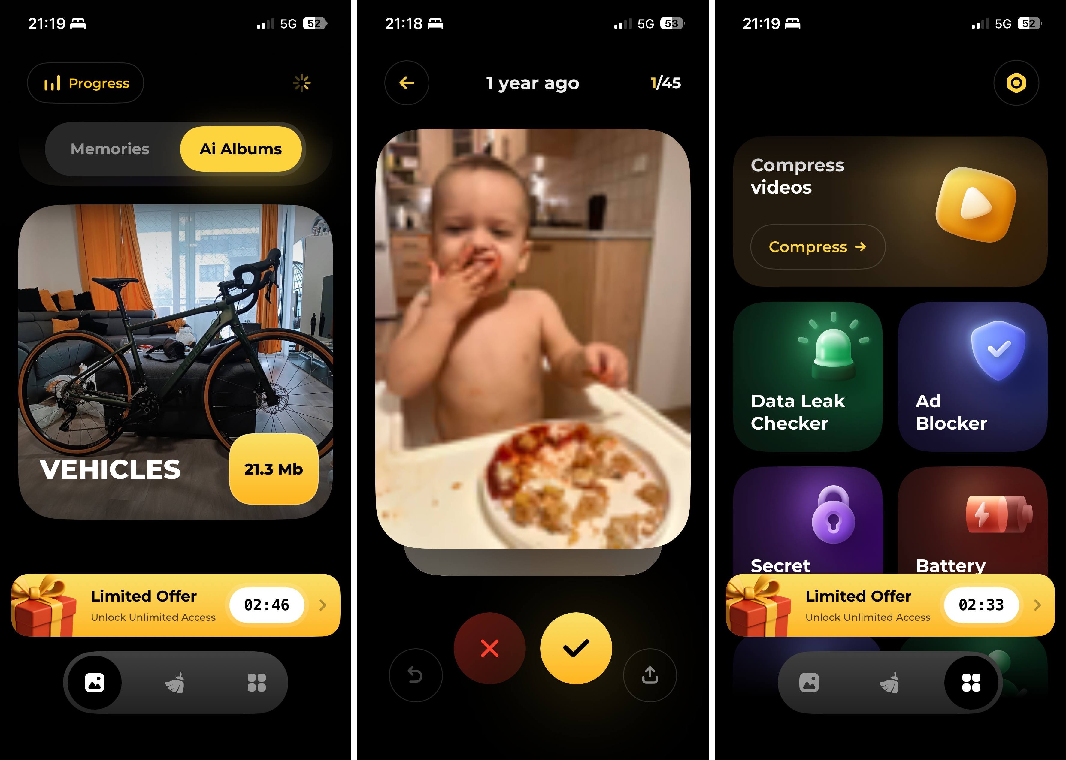Hyper Cleaner: Clean Up Photos app screenshots.