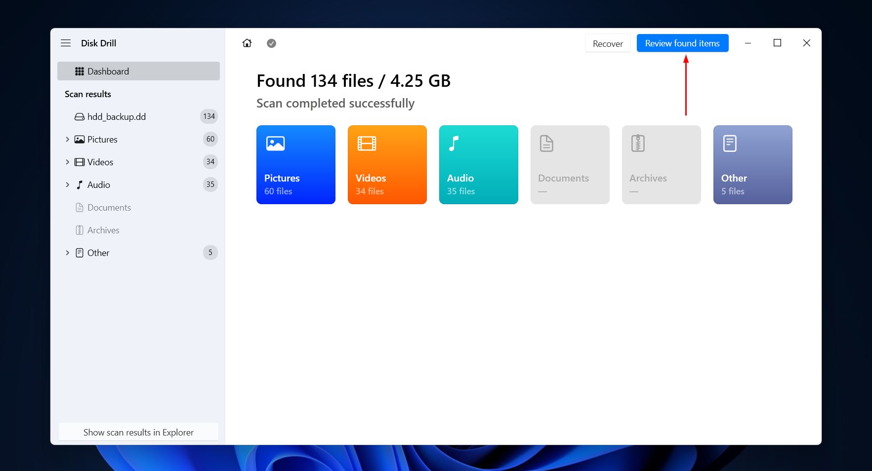 Reviewing the found data.
