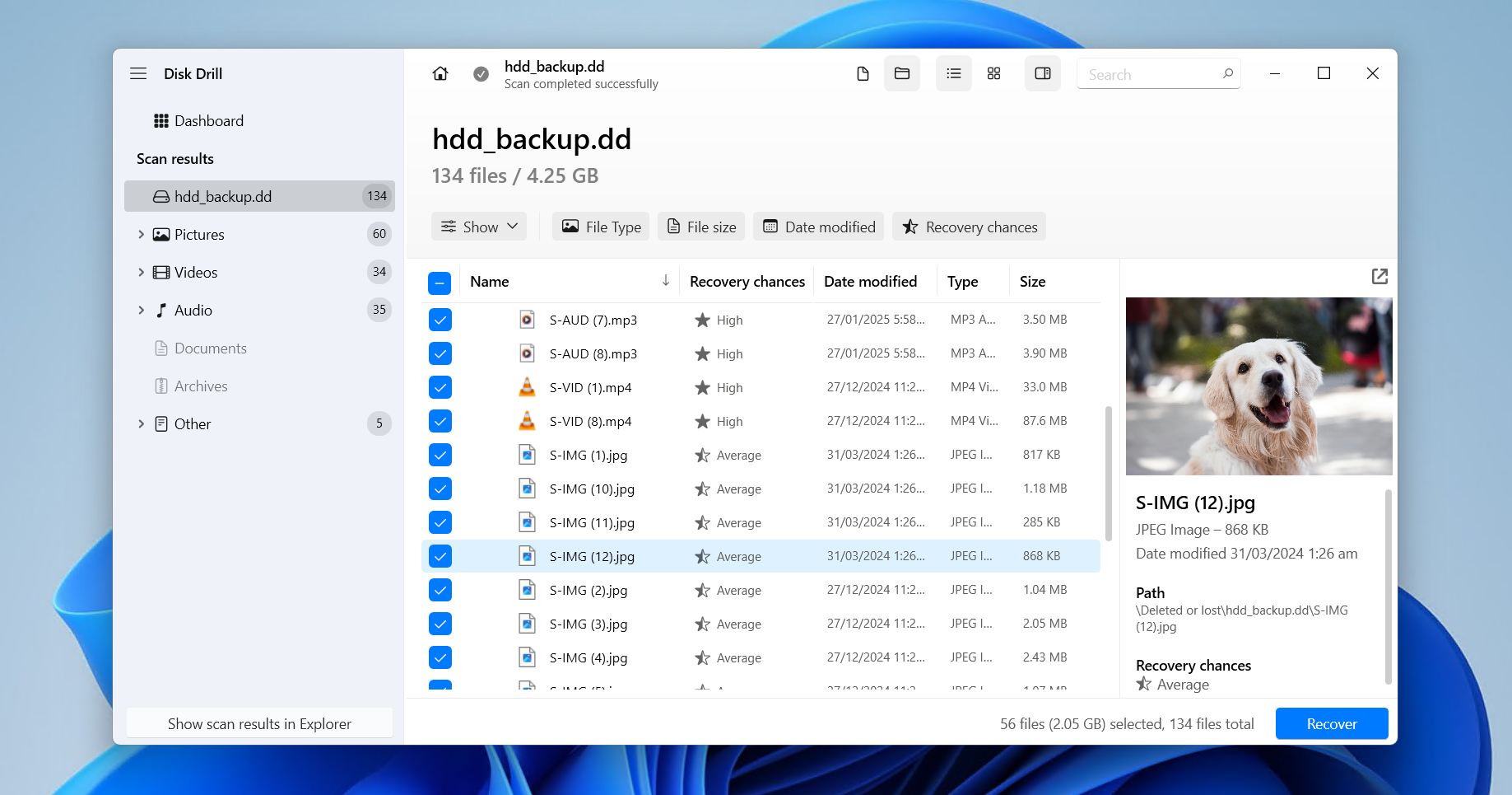 Disk Drill interface.