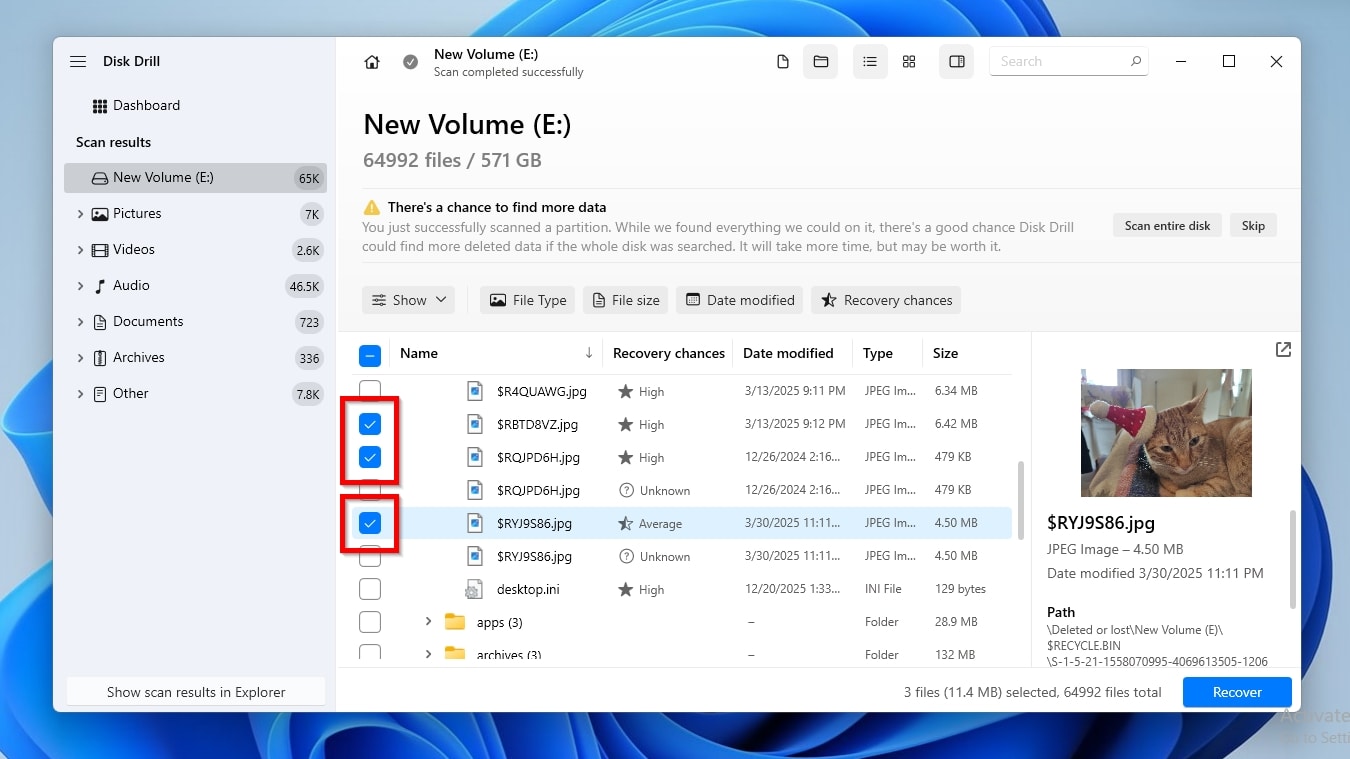 Disk Drill Mark Files for Recovery