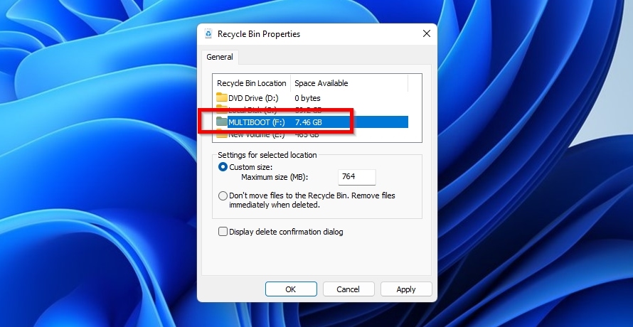 Recycle Bin on Any Drive