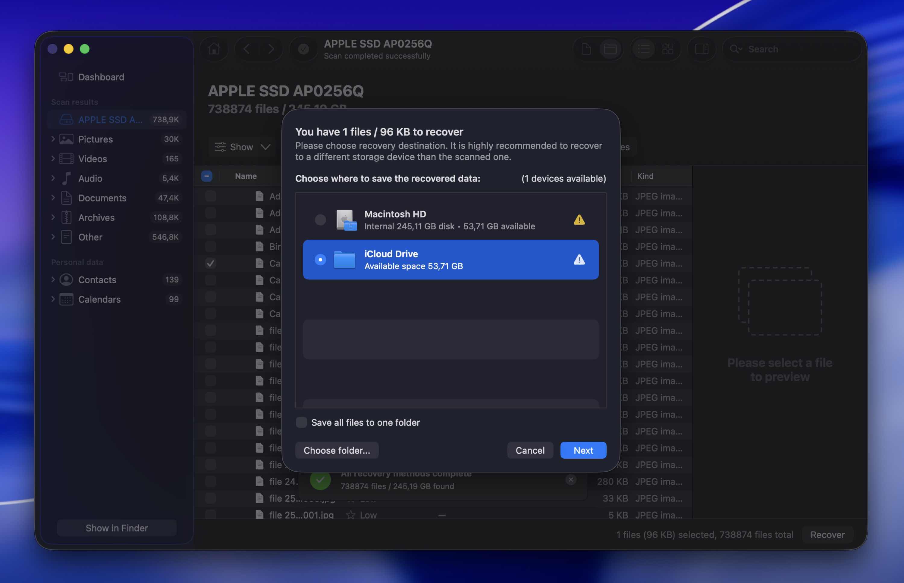 recovering file in disk drill