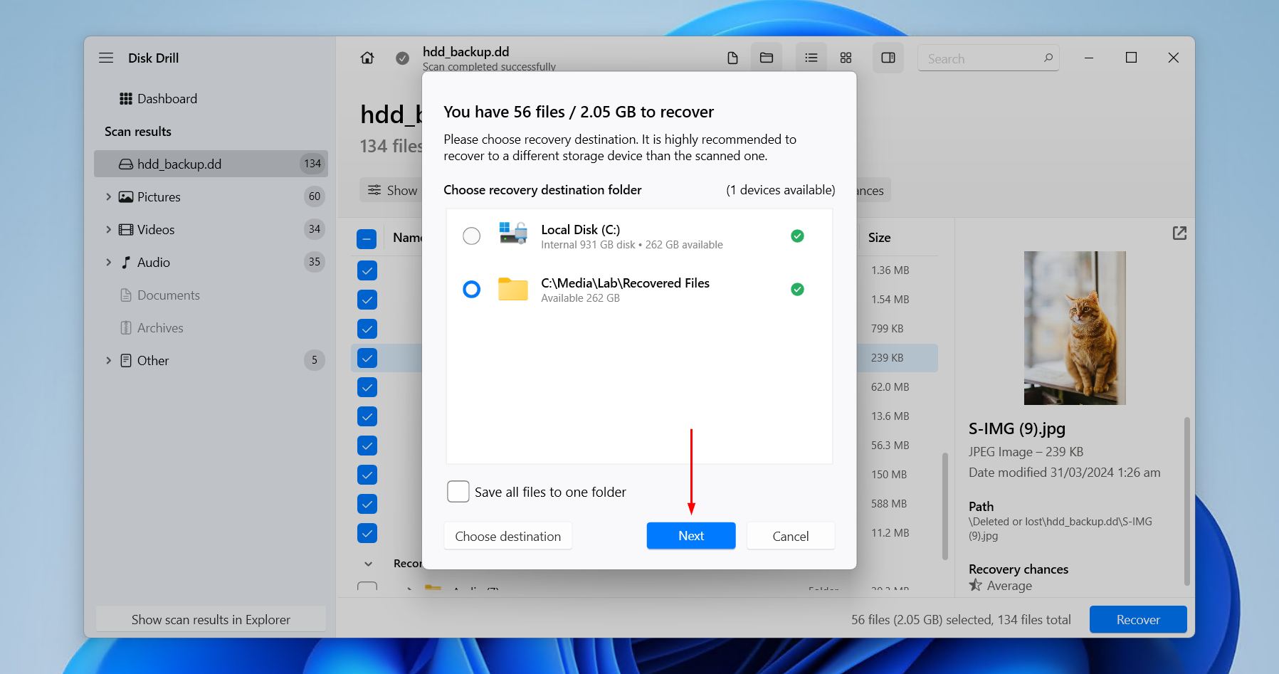 Recovering data from the Samsung SSD.