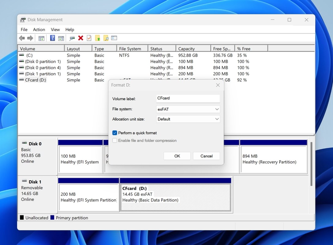Choose a file system