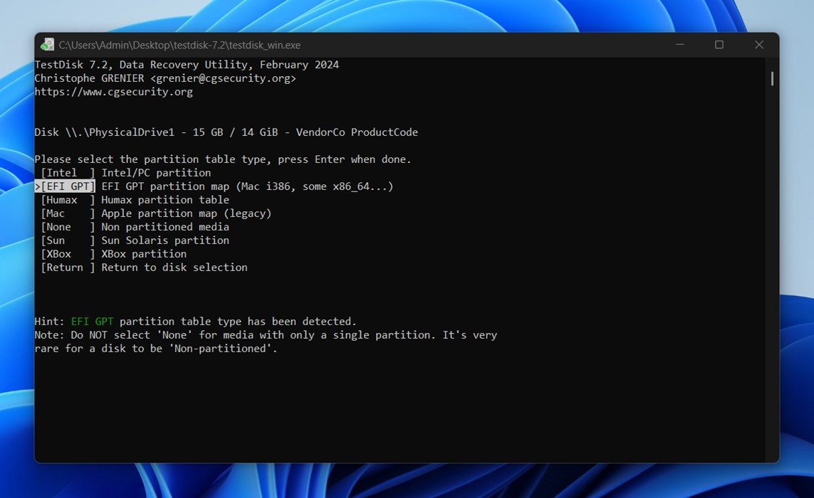 TestDisk