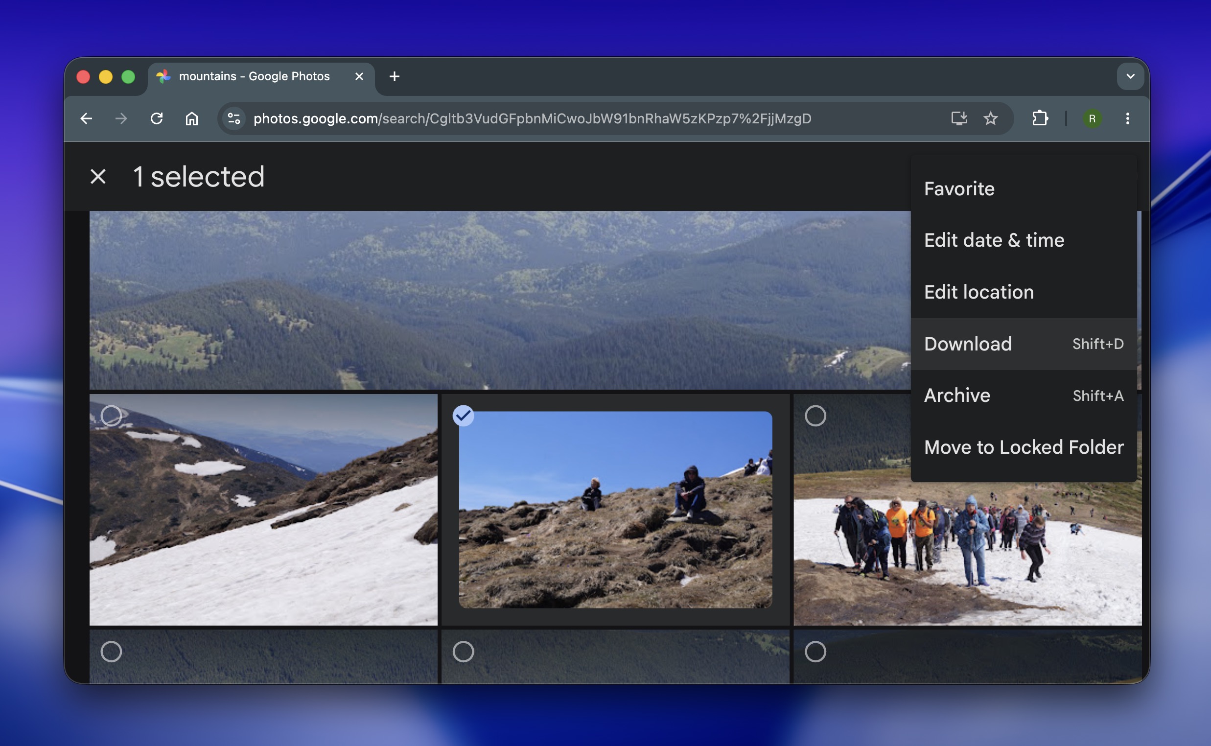 Recovering photos from Google Photos.