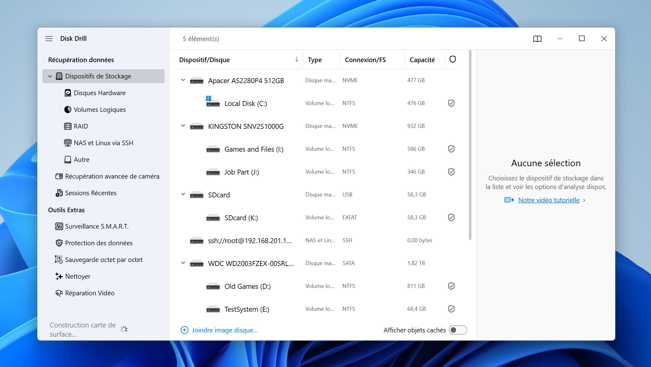 Attacher l'image disque.