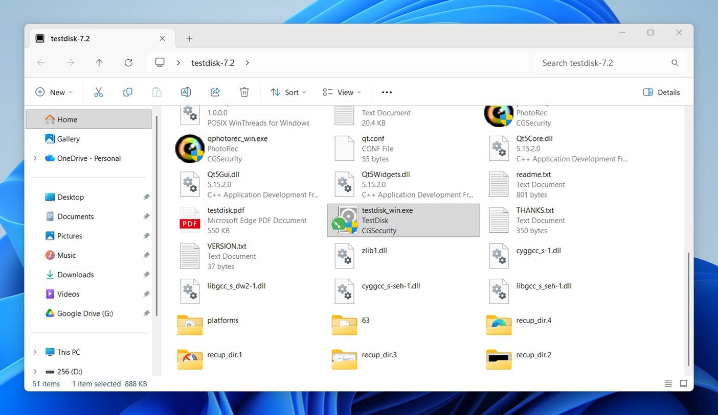 Open the extracted folder