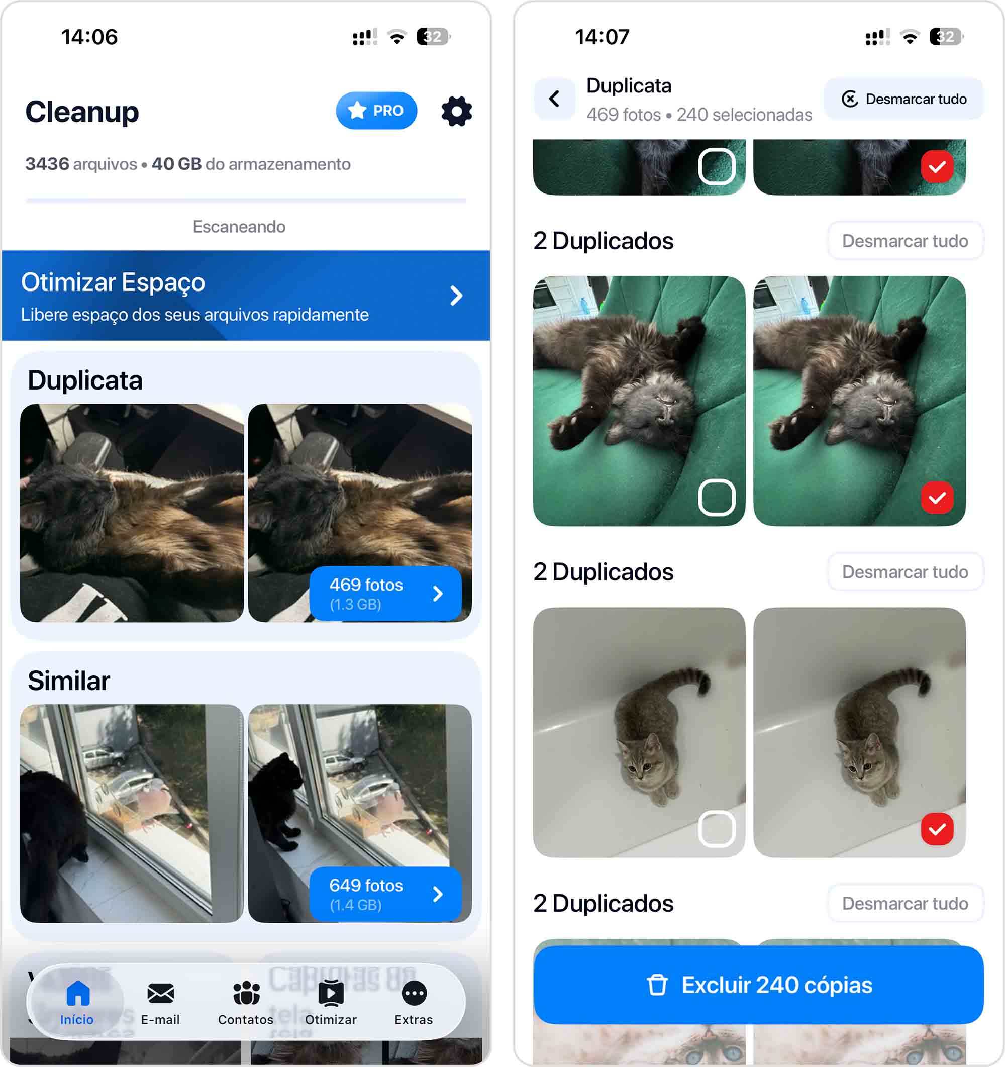 Cleanup - Limpeza de Fotos