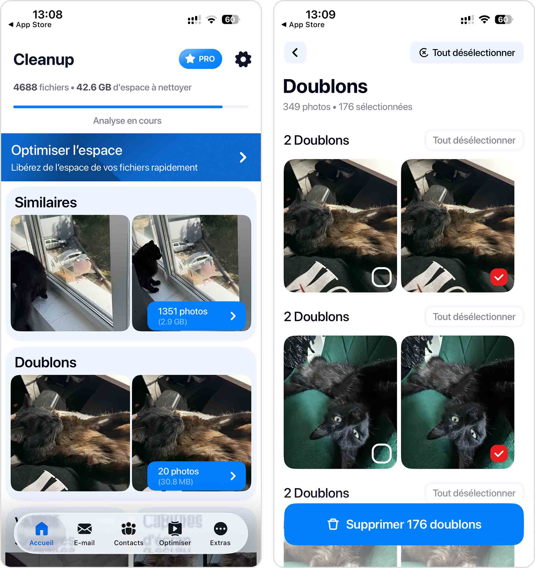 Capture d’écran de l’application Cleanup: Nettoyeur de stockage