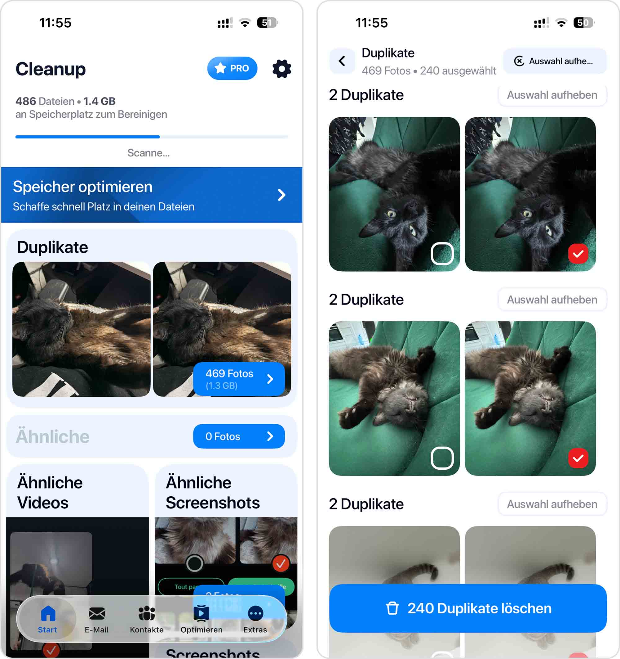 Cleanup: Speicher-Reiniger
