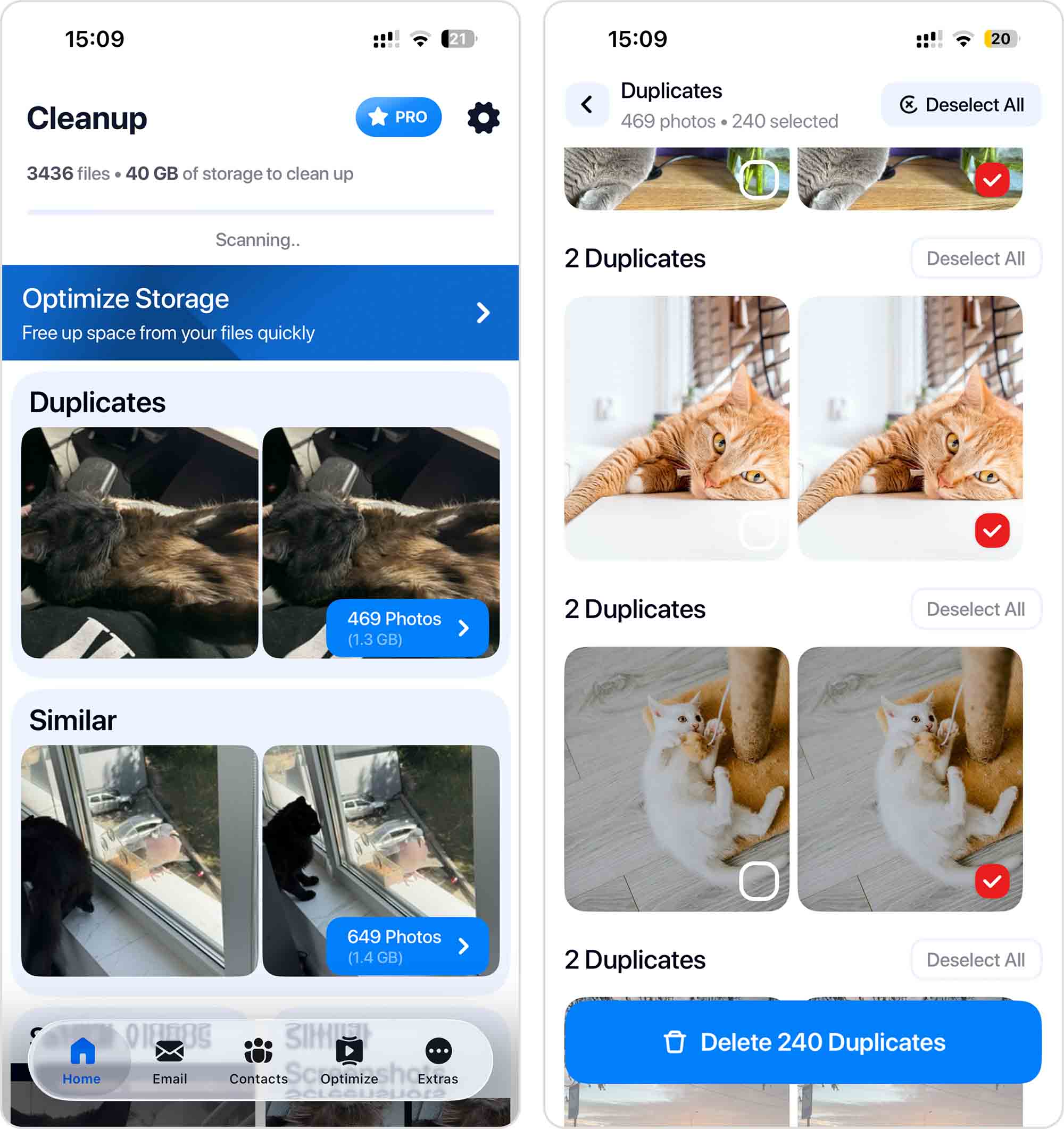 Cleanup: Telefoon Opschoner