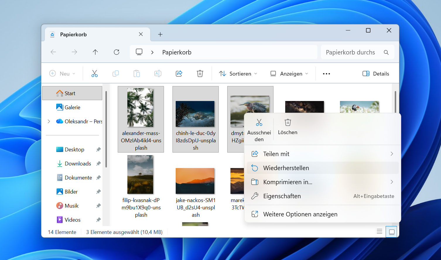 Wie man gelöschte Fotos wiederherstellt