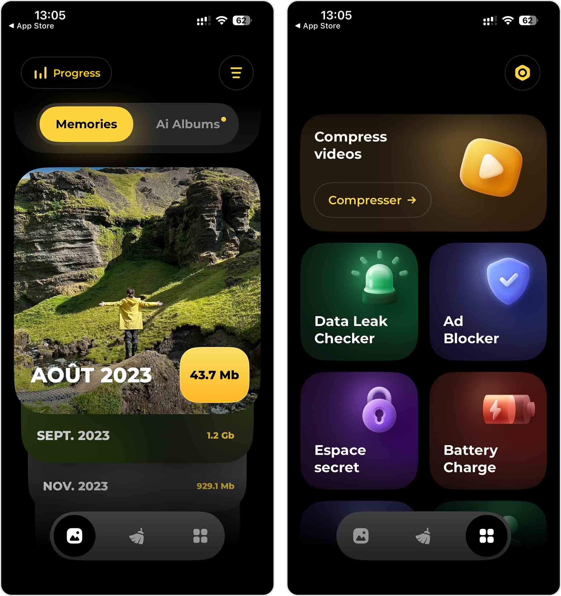 Hyper Cleaner app screenshots.