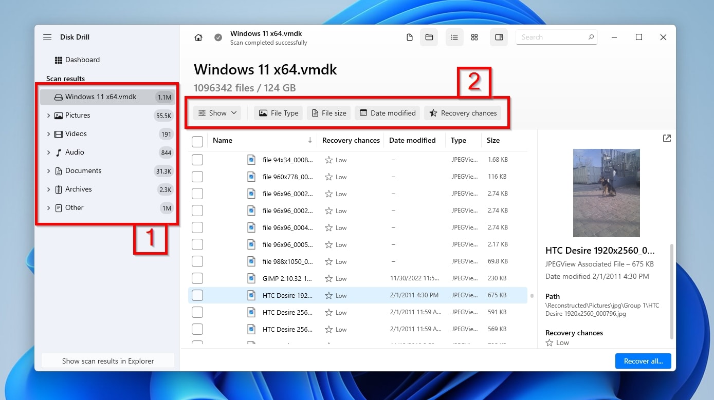 Disk Drill Results Categories And Filters