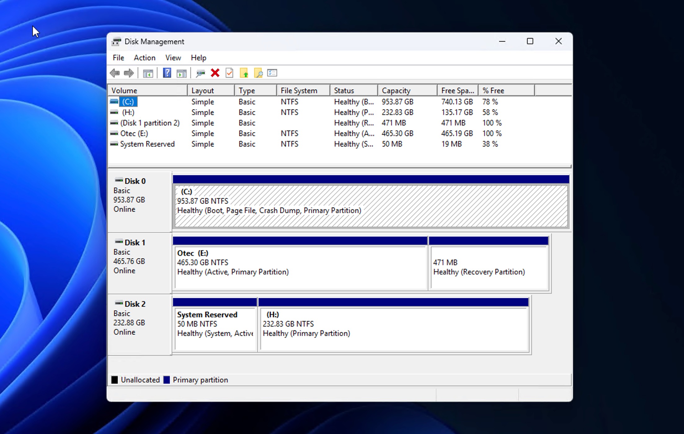 disk management drives