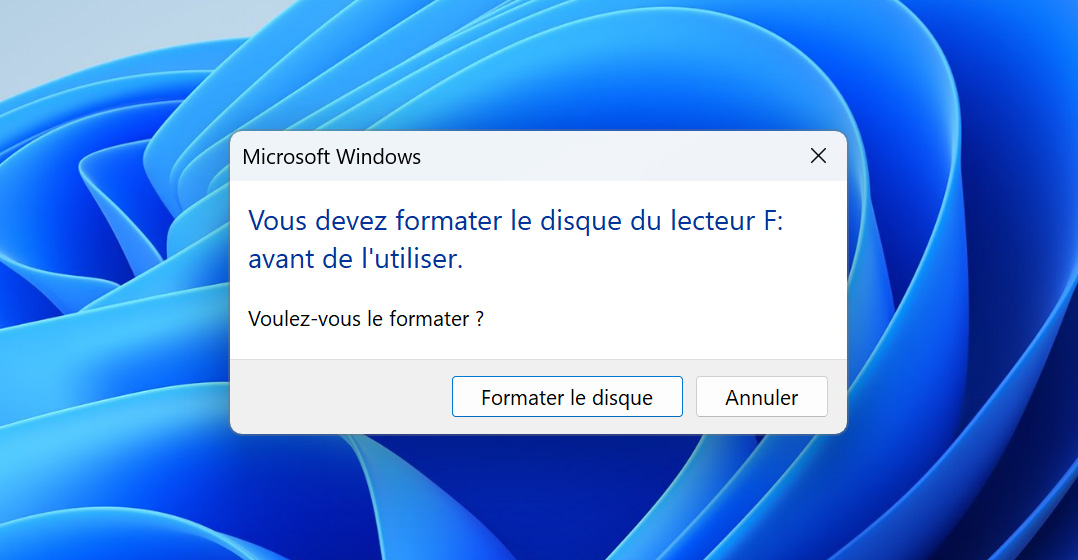 comment récupérer une clé USB formatée