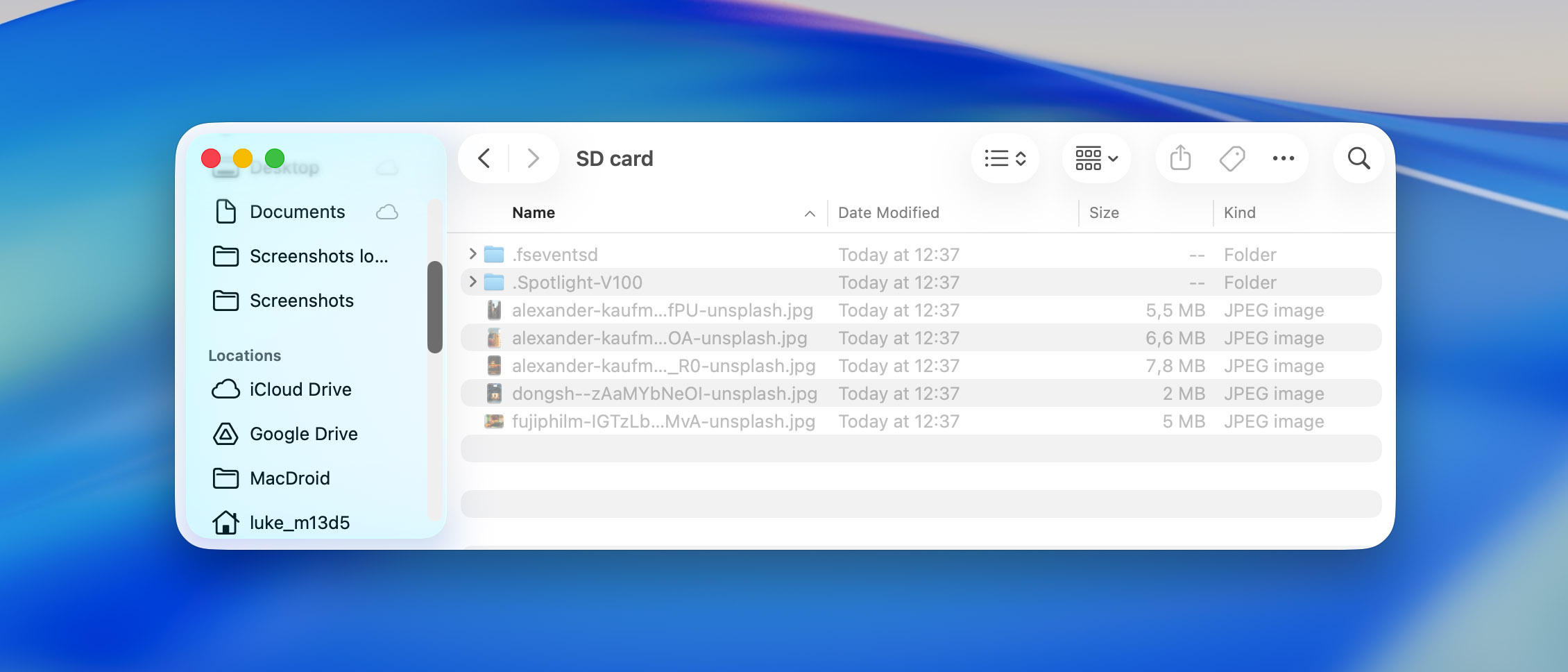 show hidden files on macOS 