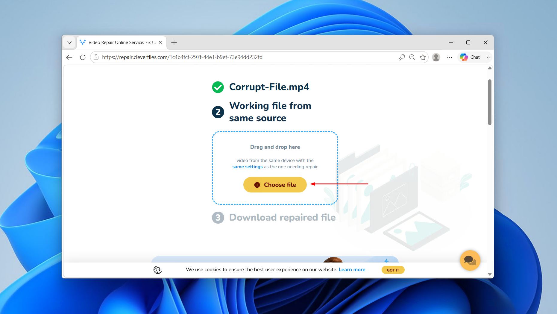 Uploading the reference DJI file.