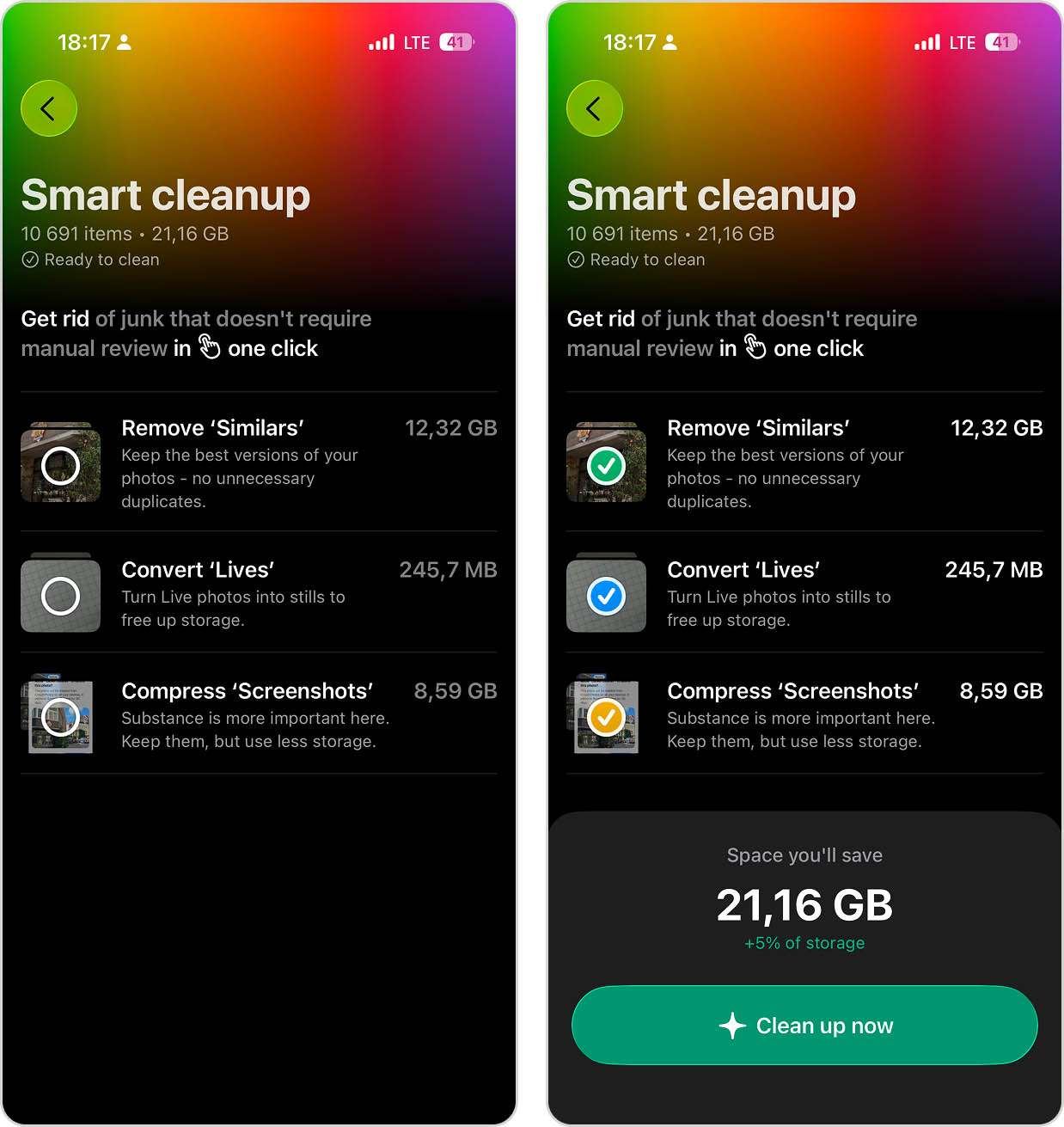 New Smart Cleanup tool in Clever Cleaner.