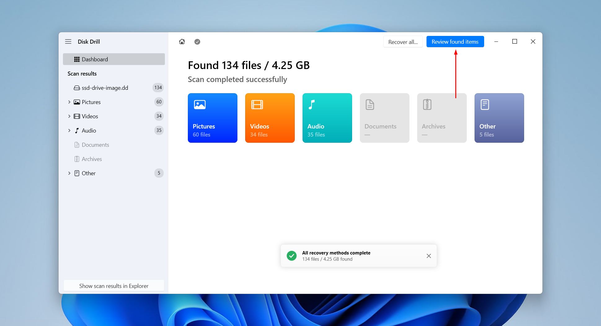 Reviewing the SSD data.