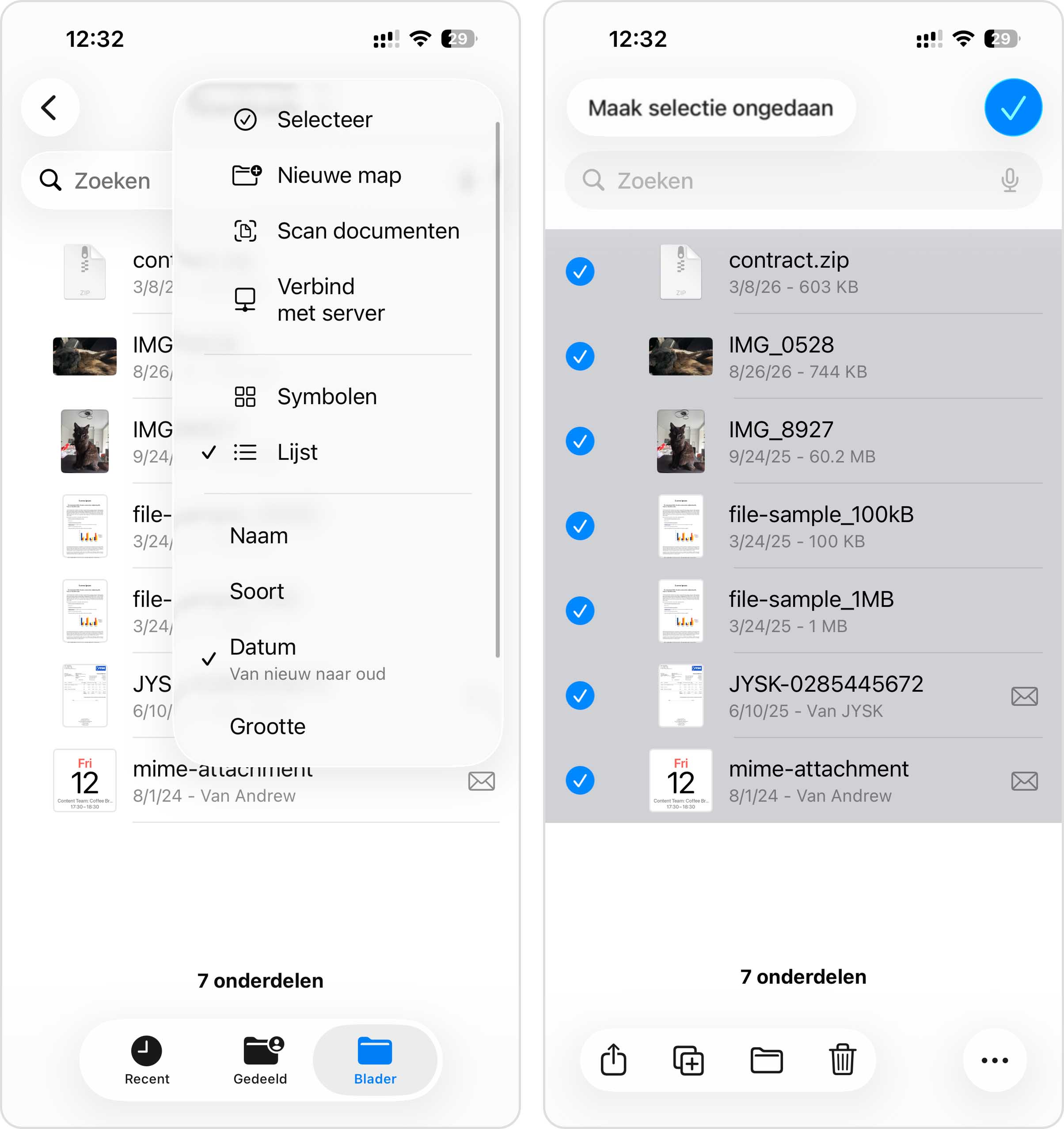 Downloads verwijderen van iPhone