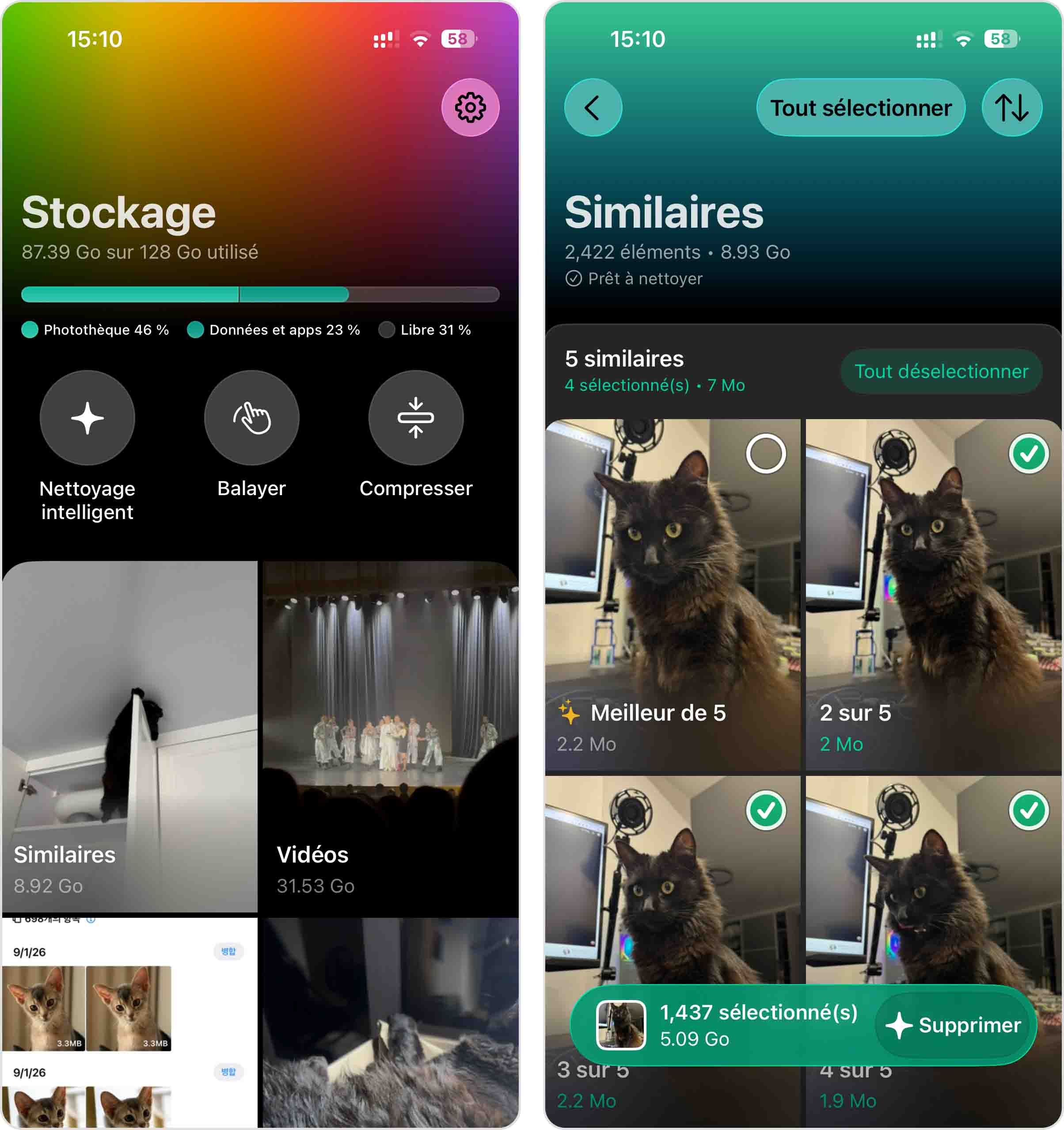 Ouvrir l'application Clever Cleaner Section similaire