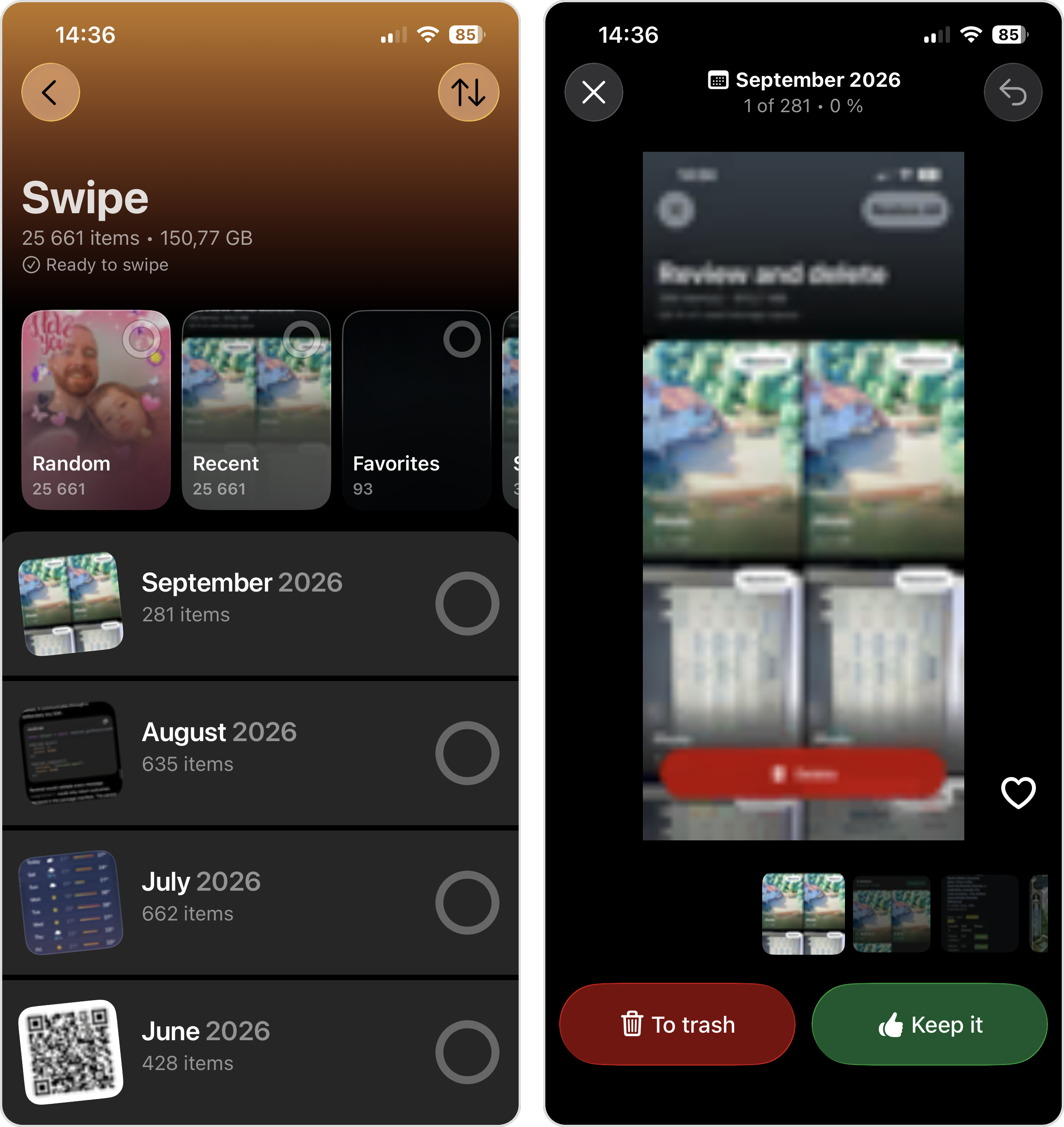 swipe photos