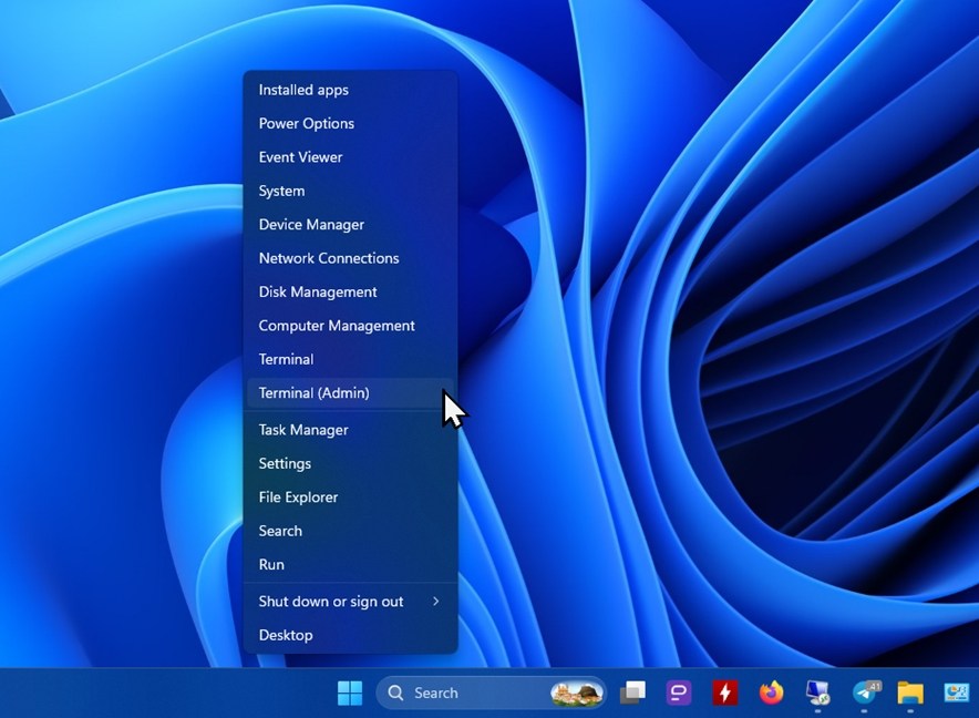 Run the Windows Terminal