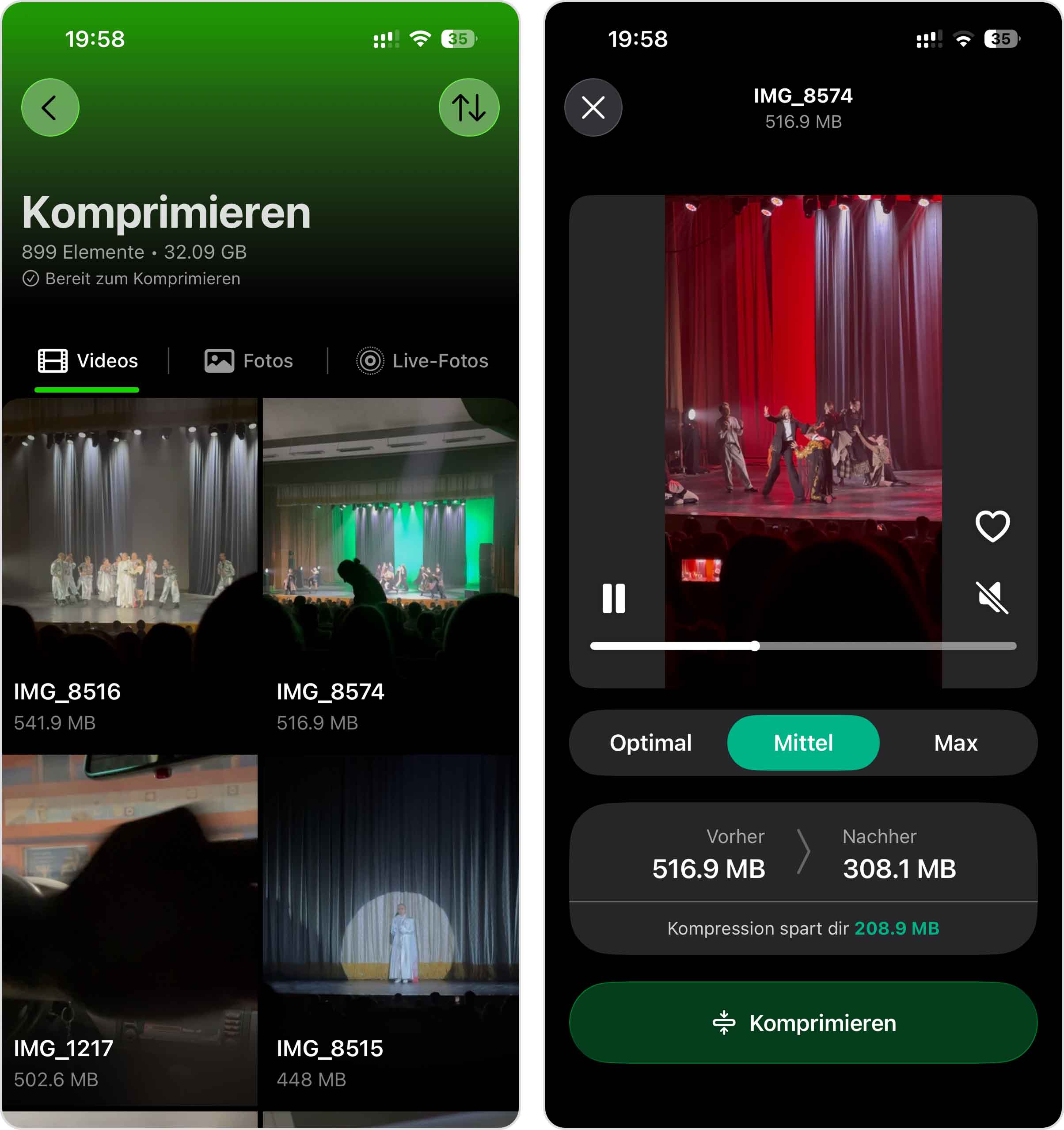 Kompressionsmodul im Clever Cleaner